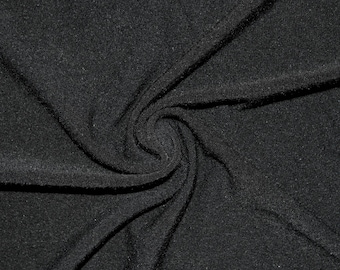 Black #1 Jersey Knit Rayon Polyester Spandex Lycra Stretch Apparel Craft Fabric Photography 58"-60" Wide By The Yard