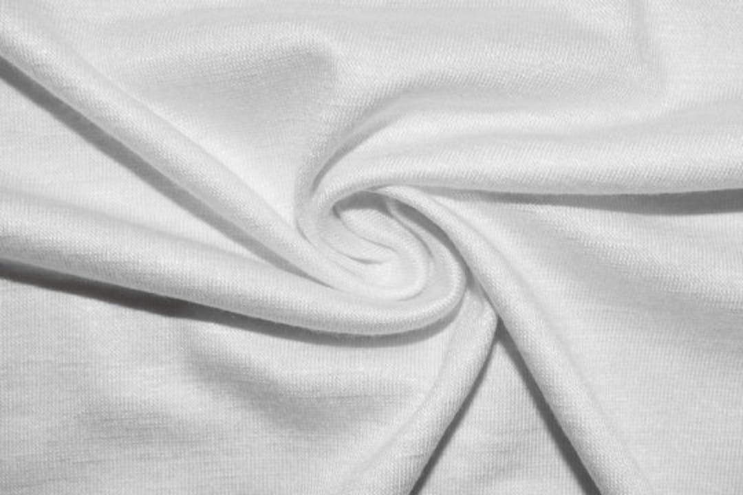 Blanco #4 Jersey Punto Rayón Spandex Ropa elástica Tela artesanal ...