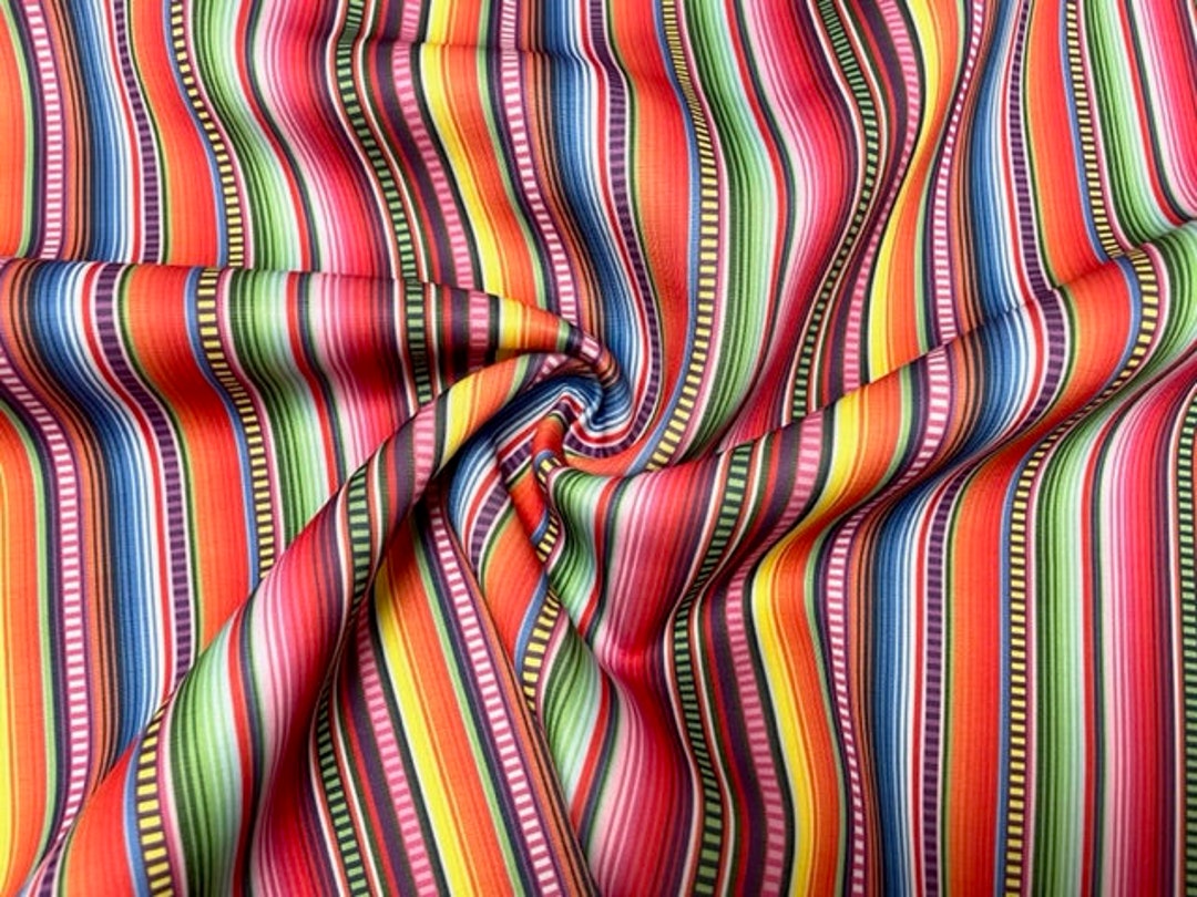 Serape Super Scuba Techno Print #67 Double Knit Stretch Fabric