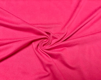 Bright Strawberry #111 Double Brushed Polyester Spandex Apparel Stretch Fabric 190 GSM 58"-60" Wide By The Yard