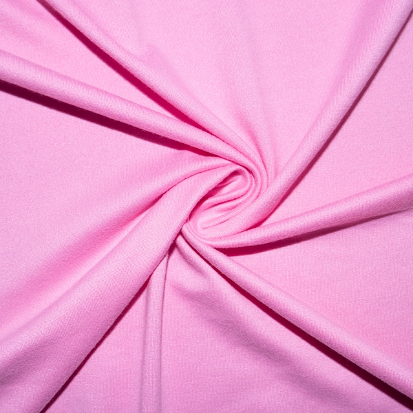 Pink #52 Double Brushed Polyester Spandex Apparel Stretch Fabric 190 GSM 58"-60" Wide By The Yar