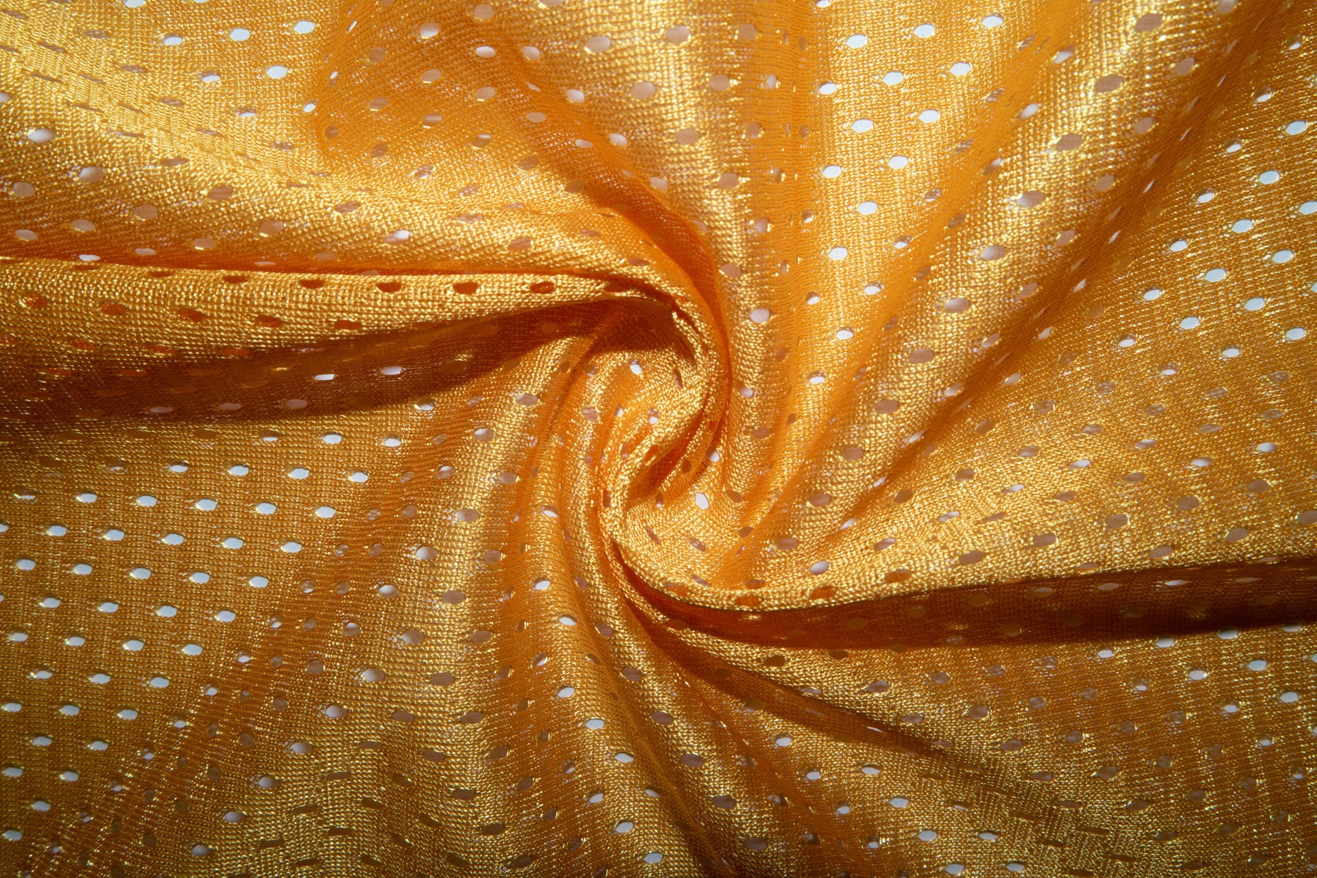 Yellow #12 Athletic Sports Mesh Knit 100% Polyester Apparel Fabric Craft Costume Sports Jersey 58"-60" Wide By The Yard