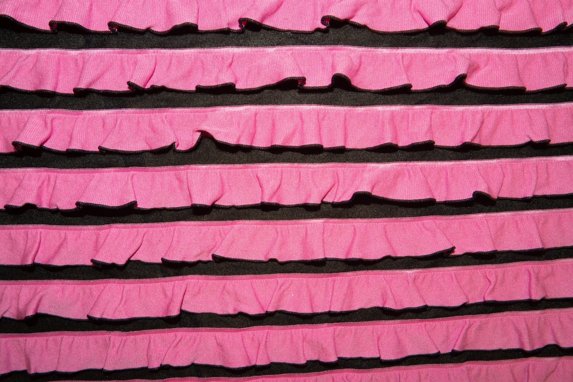 Assorted Ruffle and Mummy Style Fabric Scraps Bundle - Crafts