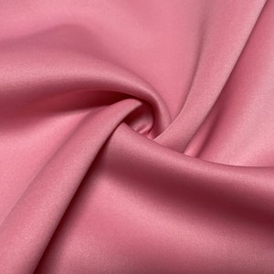 Pink #117 Super Techno Neoprene Double Knit  2-Way Stretch Fabric Poly Spandex Apparel Craft Fabric 58&quot;-60&quot; Wide By The Yard