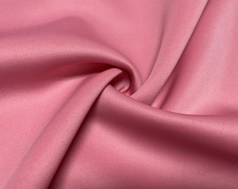 Pink #117 Super Techno Neoprene Double Knit  2-Way Stretch Fabric Poly Spandex Apparel Craft Fabric 58&quot;-60&quot; Wide By The Yard