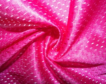 Fucsia #13 Athletic Sports Mesh Knit 100% Poliéster Ropa Tela Craft Traje Deportes Jersey 58"-60" Corte ancho a medida