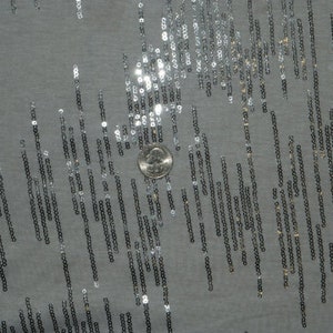 White Sequin Jersey Knit 211 Polyester Rayon Modal Blend Spandex Stretch Apparel Fabric 5860 Wide By The Yard image 2