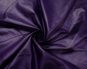 Purple Matte Pleather Faux Leather Stretch Vinyl Polyester Spandex 190 GSM Apparel Craft Fabric 58"-60" Wide By The Yard