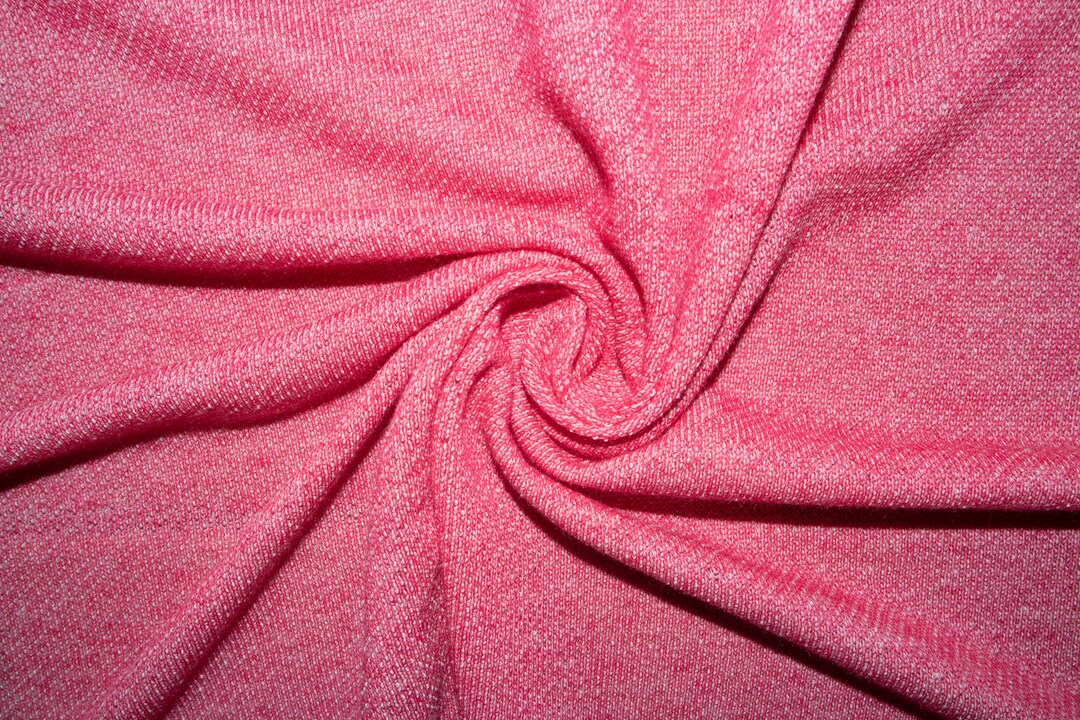 Rizo francés rojo de dos tonos 15 100% algodón Ropa de tela Peso medio ...