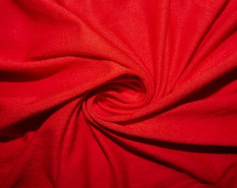 Red Orange Jersey Knit #114 Rayon Modal Spandex Stretch Apparel Craft Fabric Photography 58"-60" Wide By The Yard