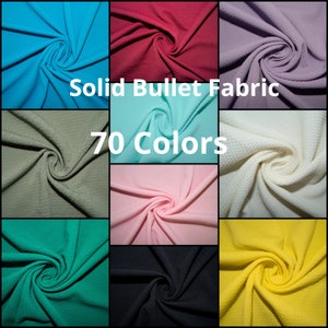 70 Colors Bullet Listing #1 Ribbed Scuba Techno Double Knit 2-Way Stretch Polyester Spandex Apparel Craft Fabric 58"-60" Wide By The Yard