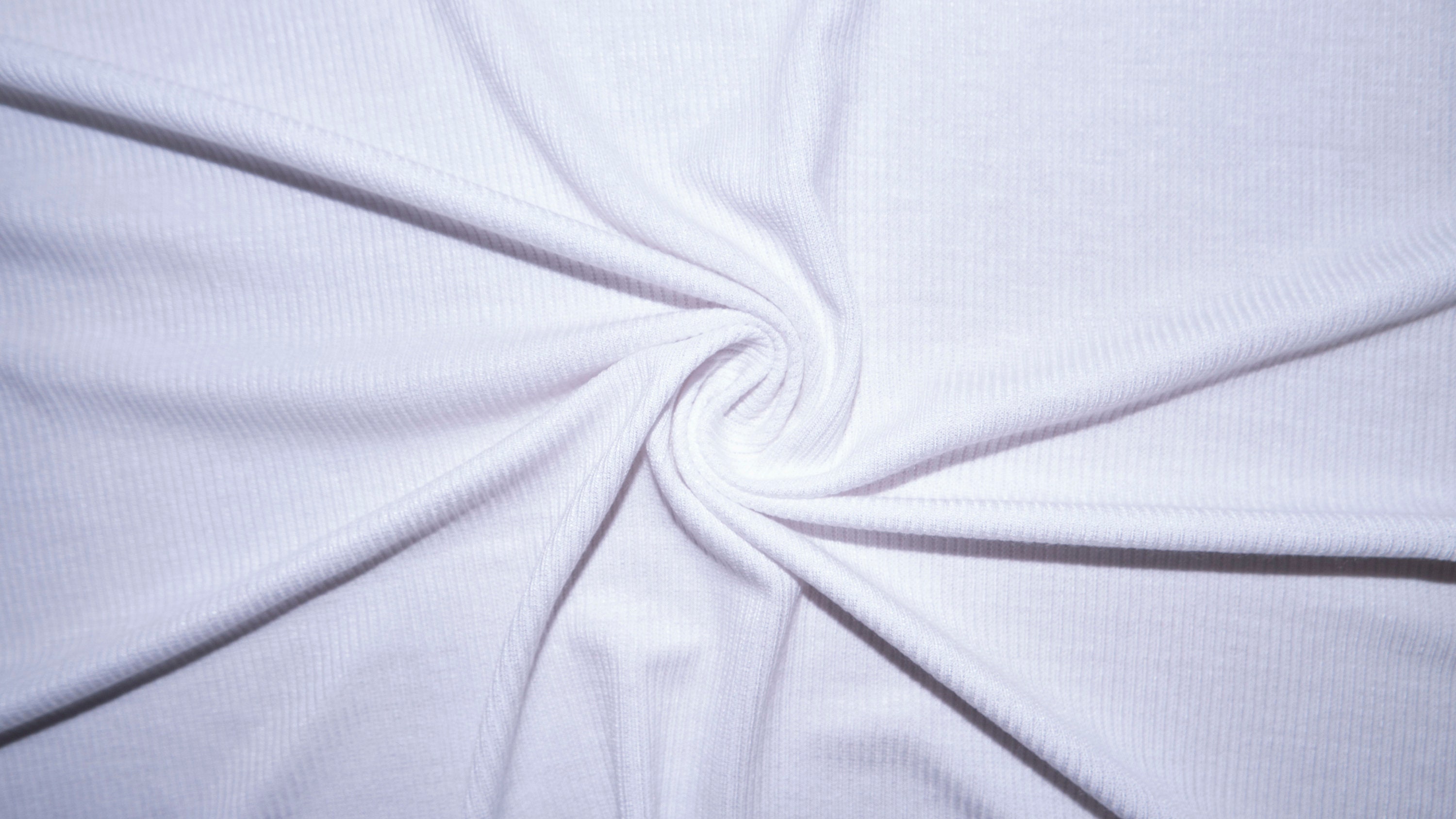 White Cotton/Spandex Jersey Fabric - 240 GSM