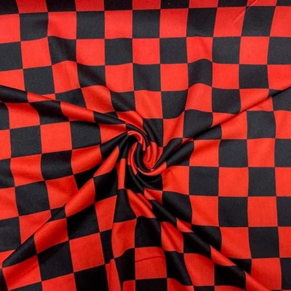 Orange Black Checkerboard Fabric Etsy Orange Black Checkerboard Fabric Etsy