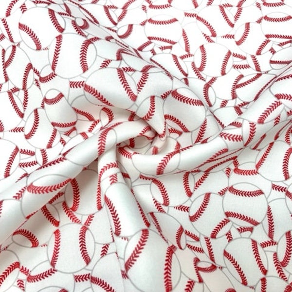 Baseball Knit Fabric Etsy