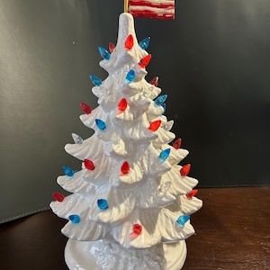4th of July Holiday Tree - ceramic