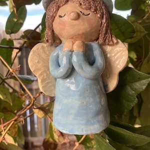 Christmas Angels. -  Bell - handmade pottery (options available)