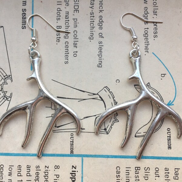 Deer Antler Earrings