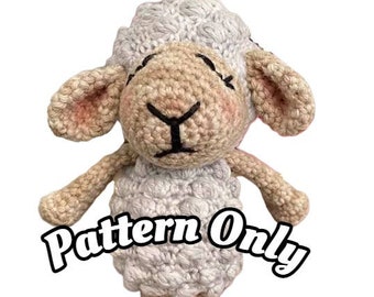 Instant PDF Download- Small Woolly Sheep amigurumi crochet pattern. Newborn baby photo prop, little lamb baby gift