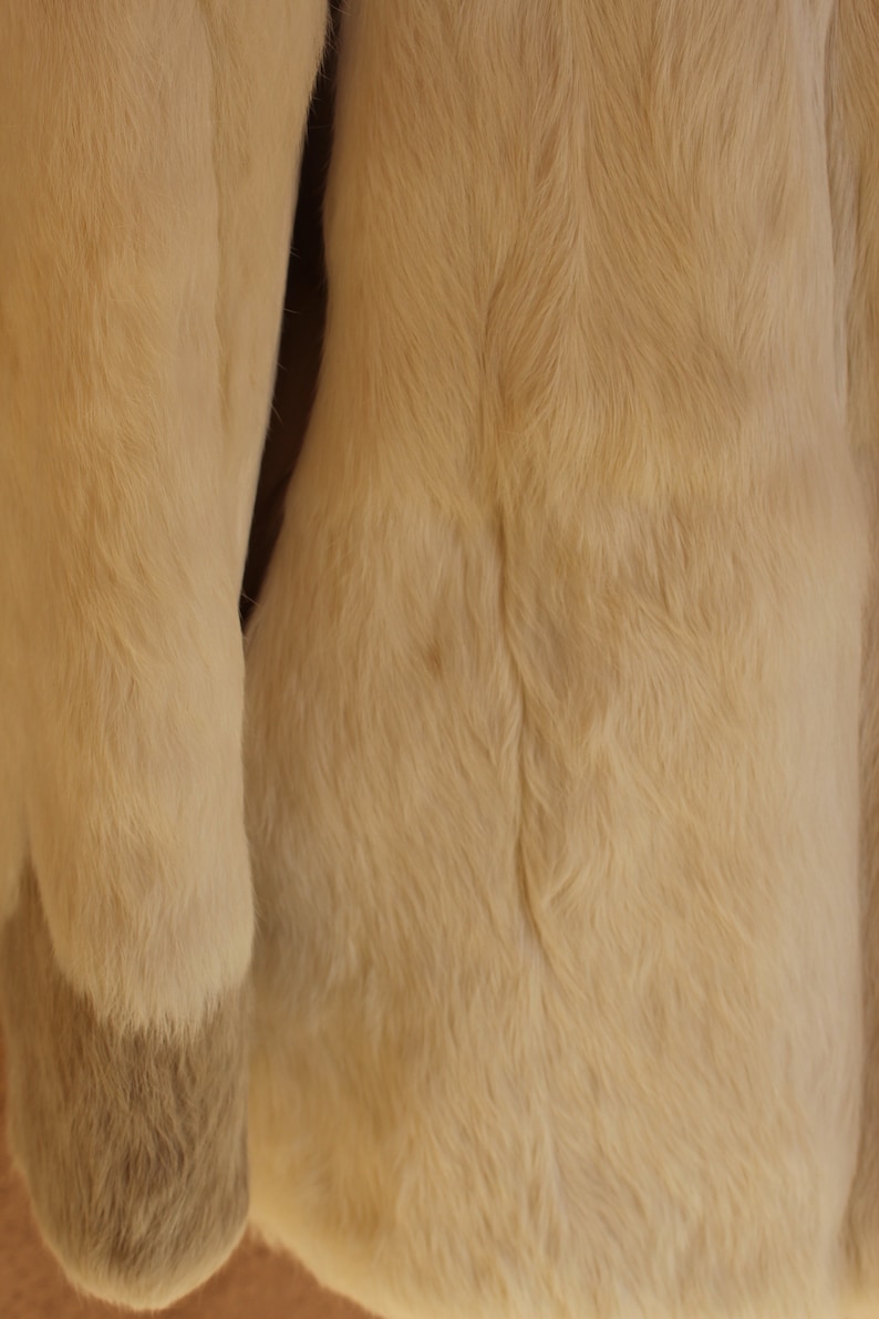 vintage BB Dakota rabbit fur chevron jacket