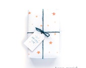 Sterne Weihnachten Geschenkpapier