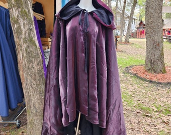 Spellslinger's Cloak- Plum and Black