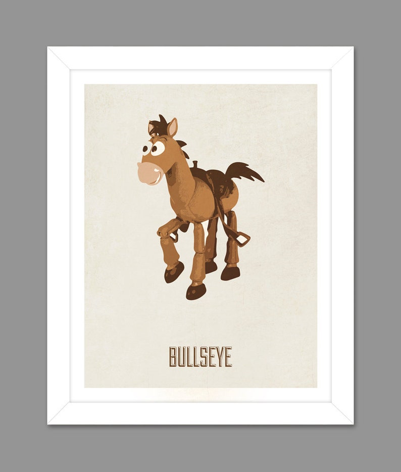 Digital Download Toy Story Bullseye Woody's Horse Poster Art Nursery Art Print, Toy Story Nursery Art Boys Room 8x10 or 11x14 image 1