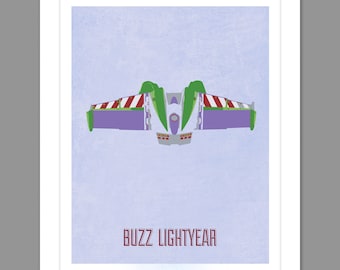 Digital Download Toy Story Buzz Lightyear Wings Poster Art Nursery Art Print, Toy Story Nursery Art Boys Room - 11x14