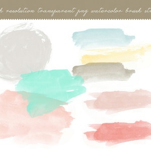 Hand Painted Photoshop Brush Strokes - Instant Download - 8x10