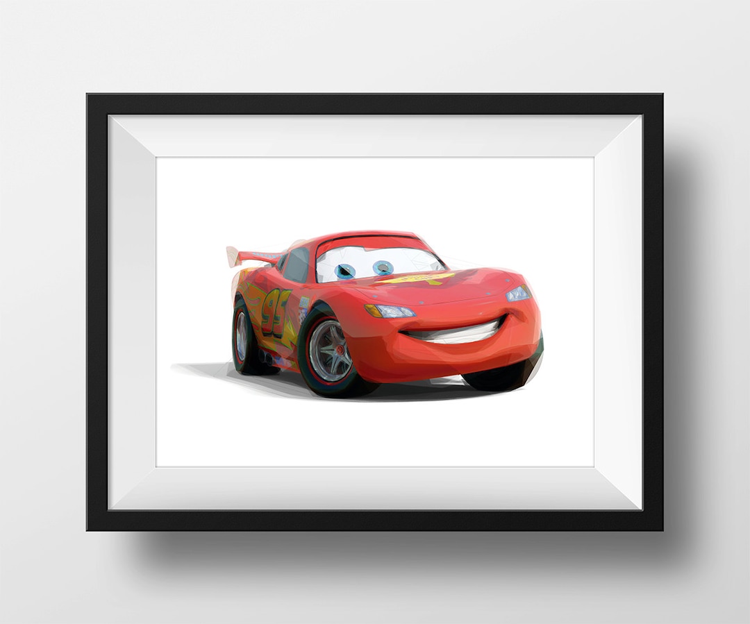 Digital Download Cars 2 Lightning Mcqueen Grand Prix Poster