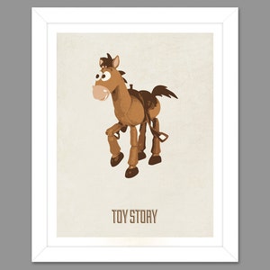 Digital Download Toy Story Bullseye Woody's Horse Poster Art Nursery Art Print, Toy Story Nursery Art Boys Room 8x10 or 11x14 image 2