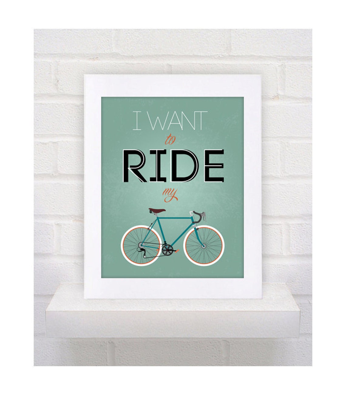 i want to ride my bicycle text