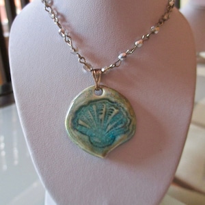 Opalescent SeaShell Pendant