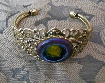 Sun and Galaxy Cuff Bracelet