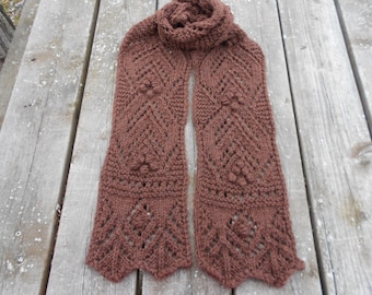 Chocolate Lace Scarf