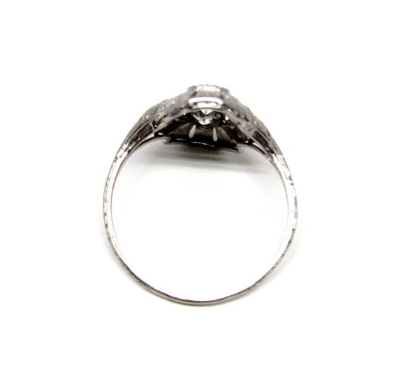 SALE! Antique Diamond Ring Platinum 1.5 ct three … - image 6