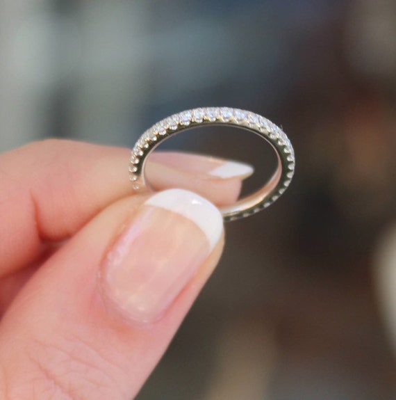 Etsy diamond deals eternity band