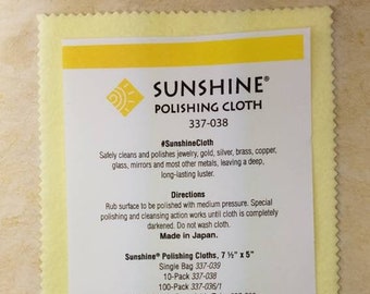 Sunshine Polishing Cloths, Bulk Pack, For Silver, Gold, Brass And