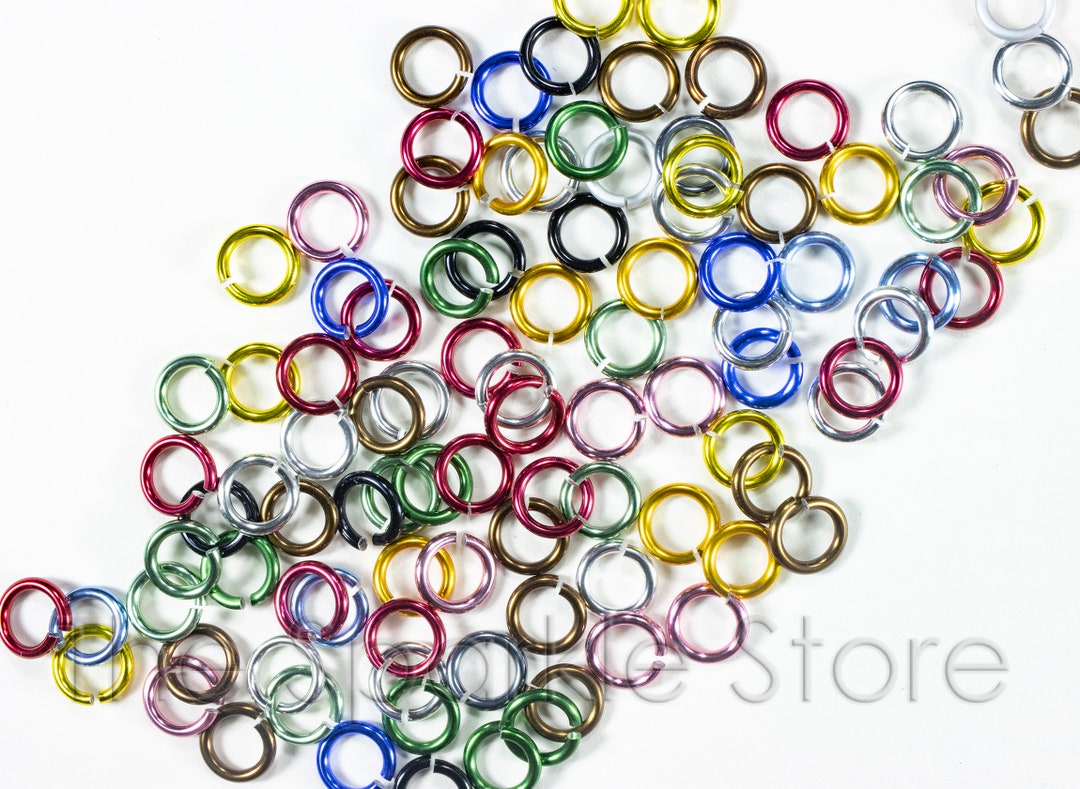 18ga Mixed Colors Rings, 6.2mm OD, 4.2mm ID (5/32