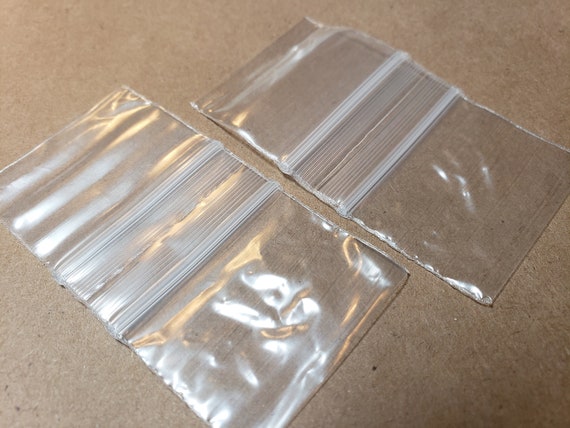 Tiny Zipper Bags, 1.5 X 1.0, 2 Mil Poly, Seed Storage, Bags for Tiny  Things, Small Rectangular Zip Lock Bags, 100 
