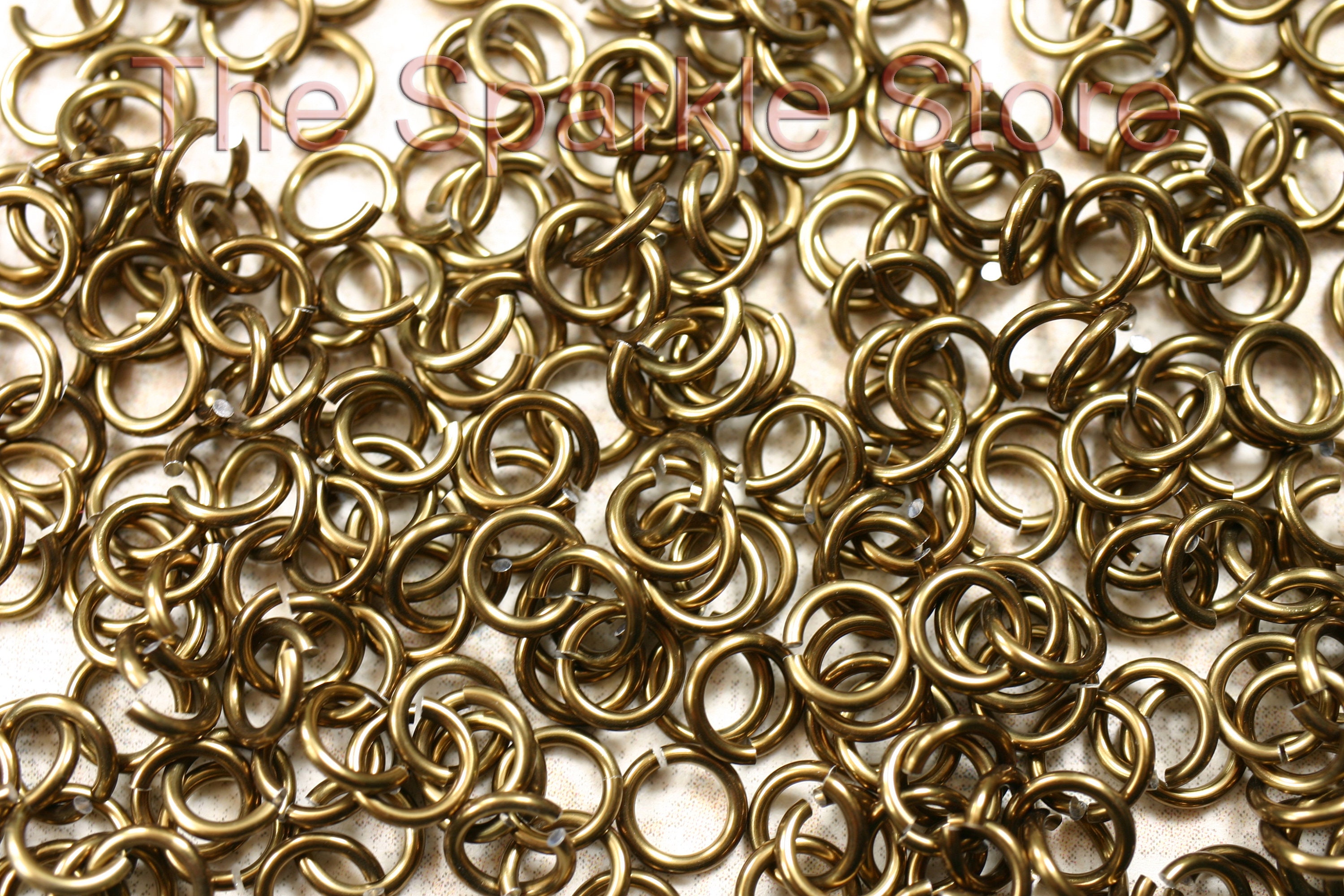 18ga bronze jump rings 6.2mm OD 4.2mm ID 5/32 saw Etsy