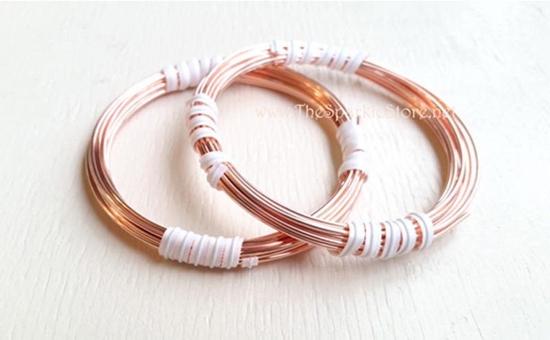 12 gauge round copper wire coiled and wrapped