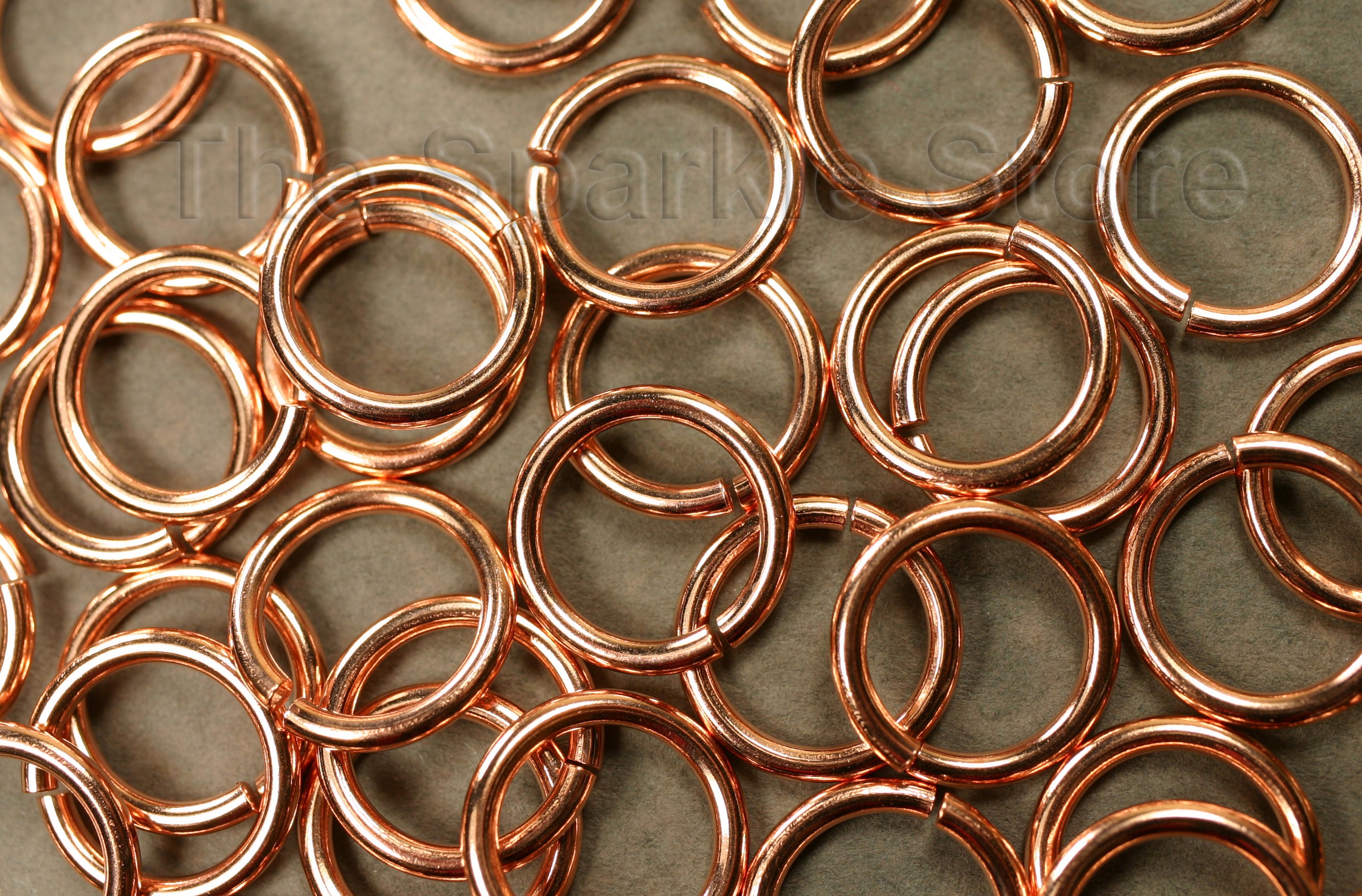TEHAUX 5pcs Copper Jump Rings Opening Closing Rings Tools Jewelry Making  Rings Stackable Rings Open Jump Rings Jump Rings for Keychains Copper Rings