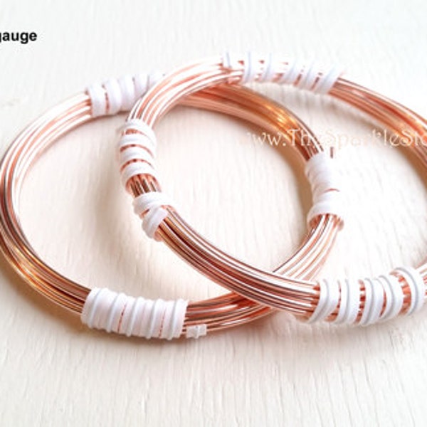16ga copper wire, 10 feet, round wire USA #110 copper, bare metal, dead soft (annealed) wire, 10'