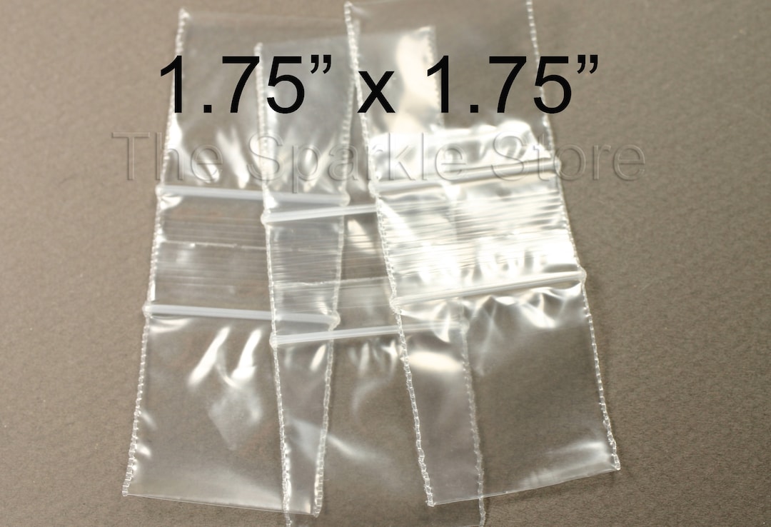 Mini Zipper Bags, 1.75 X 1.75, 2 Mil Poly, Small Zipper Bags, Zip Bags