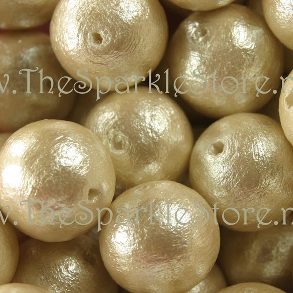 8mm ivory cotton pearl beads, vintage style, cotton beads, handmade in Japan, first quality selected cotton pearls, (#01-1006) qty: 10 beads