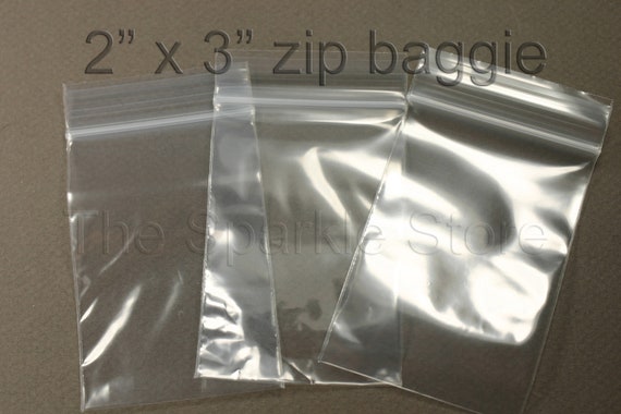Small Zipper Bags, 2 X 3, 2 Mil Poly, Plastic Bags, Virgin Polyethylene 2  Inch X 3 Inch Small Bags, Quantity of 100 