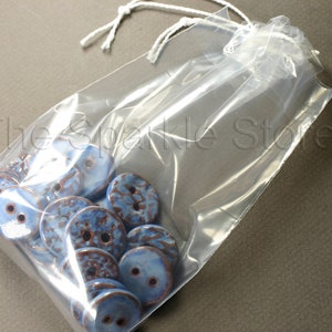 6&quot; x 4&quot;, 2 mil poly, double drawstring merchandise bags, soap bags, jewelry bags, small item bags with draw string, qty of 25 or 50 bags