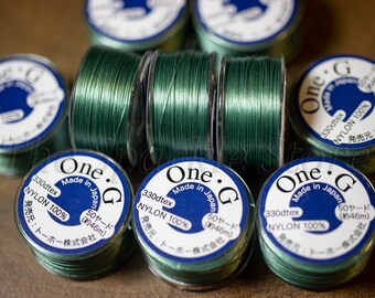 Mint Green One-G Toho Beading Thread 50 yards on Spool