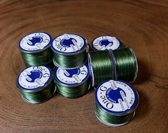 Green One-G Toho Beading Thread 50 yards on Spool