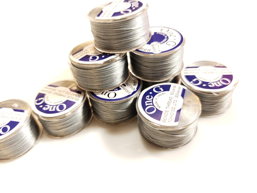 Gray One-g Toho Beading Thread 50 Yards on Spool - Etsy